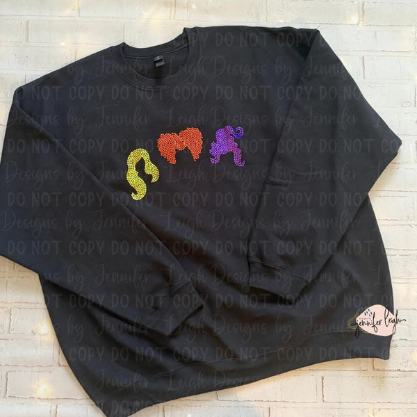 Hair Silhouettes Spangle Top