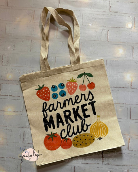Farmers Market Club Tote
