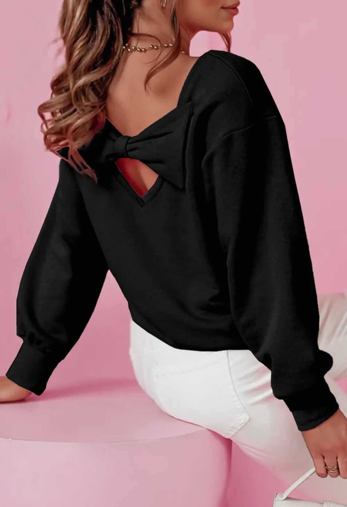 Bow Back Sweatshirt