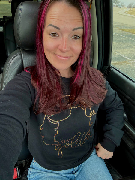 Stay Golden Spangle Top