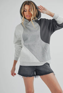 Wavey Colorblock Hoodie