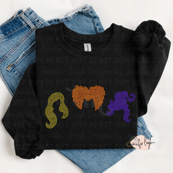 Hair Silhouettes Spangle Top