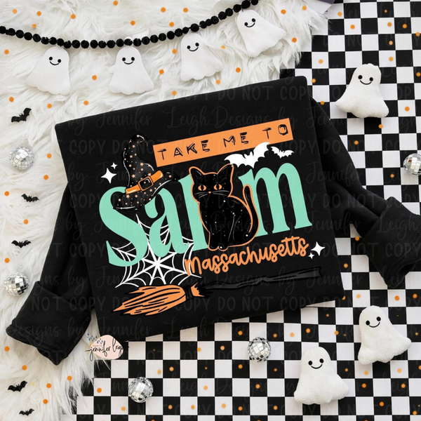 Take Me to Salem | Halloween Tee, Crewneck & Hoodie