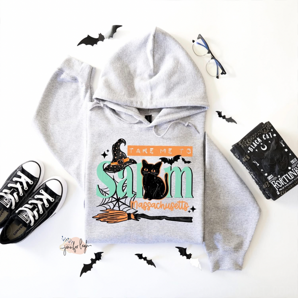 Take Me to Salem | Halloween Tee, Crewneck & Hoodie