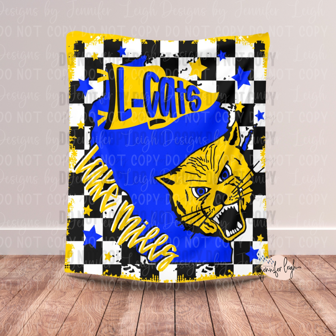 Lake Mills Checkered Blanket