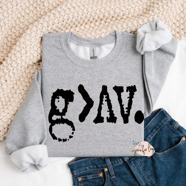 God Is Greater Tee, Crewneck or Hoodie