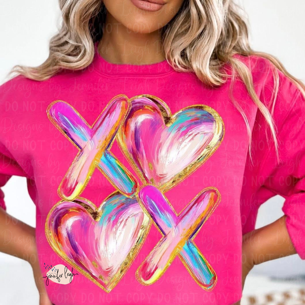 XO Hearts Graphic Sweatshirt