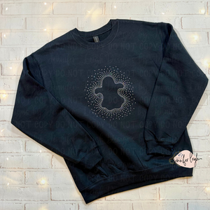 Rhinestone Ghost Scatter Sweatshirt