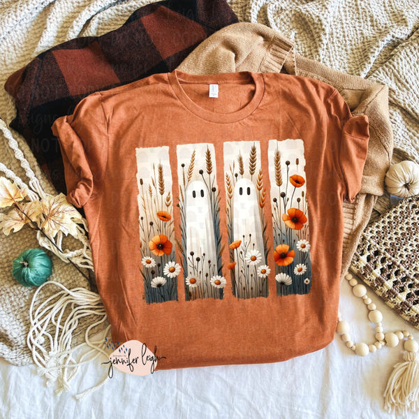 Ghostly Wildflowers Tee, Crewneck or Hoodie