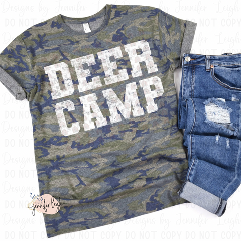 Deer Camp Camo Tee