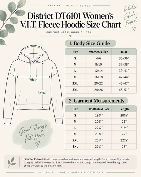 Inhale Exhale Women’s V.I.T. Fleece Hoodie