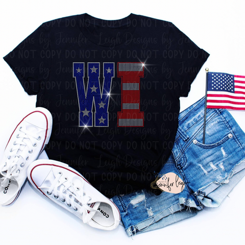 WI Patriotic Bling Tee