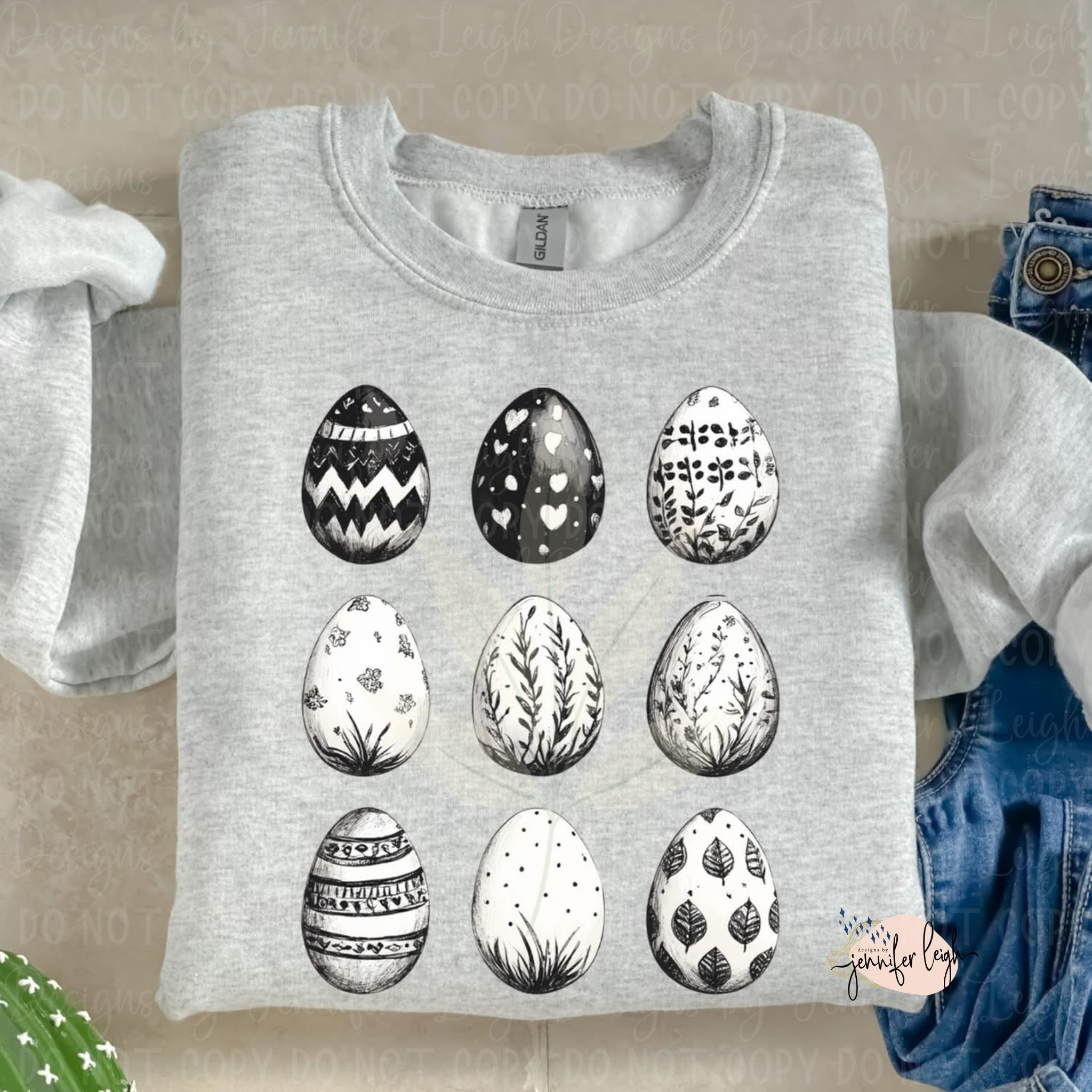 Black & White Easter Eggs