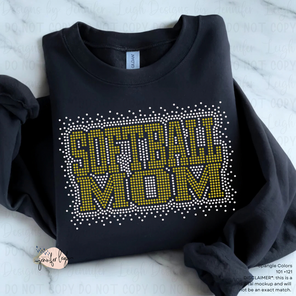 Softball Mom Spangle Top