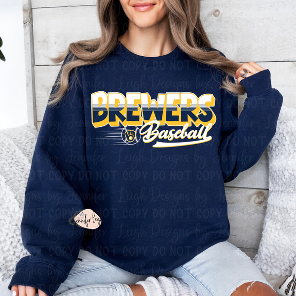 Brew Crew Fun Lettering Top