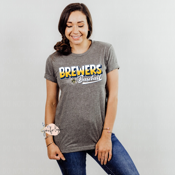 Brew Crew Fun Lettering Top