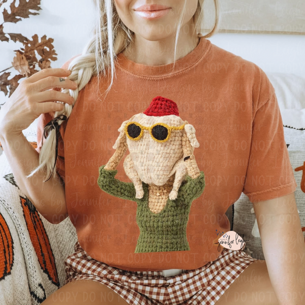 Faux Yarn Turkey Head Friends