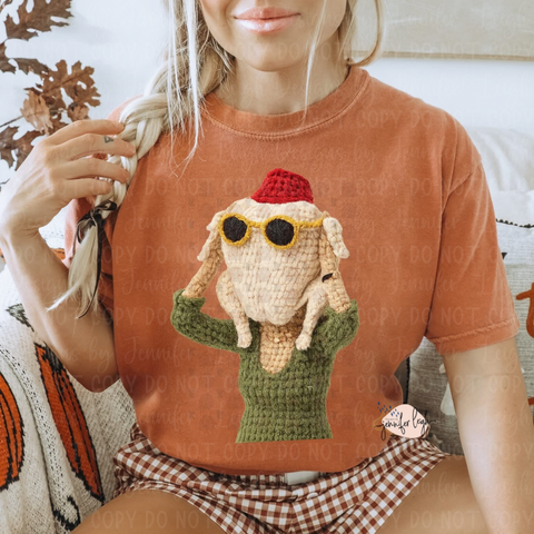 Faux Yarn Turkey Head Friends