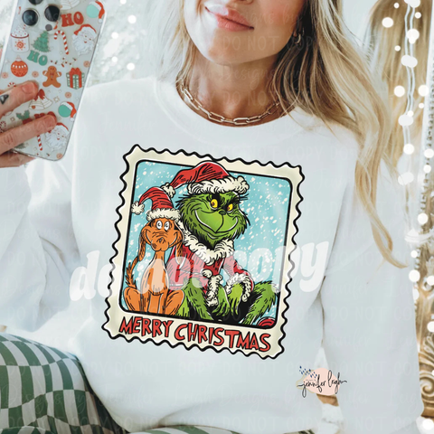 Max and Friend Christmas Stamp