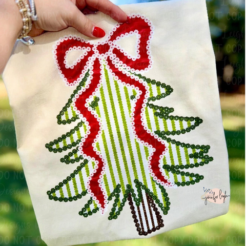 Seersucker Christmas Tree Tee
