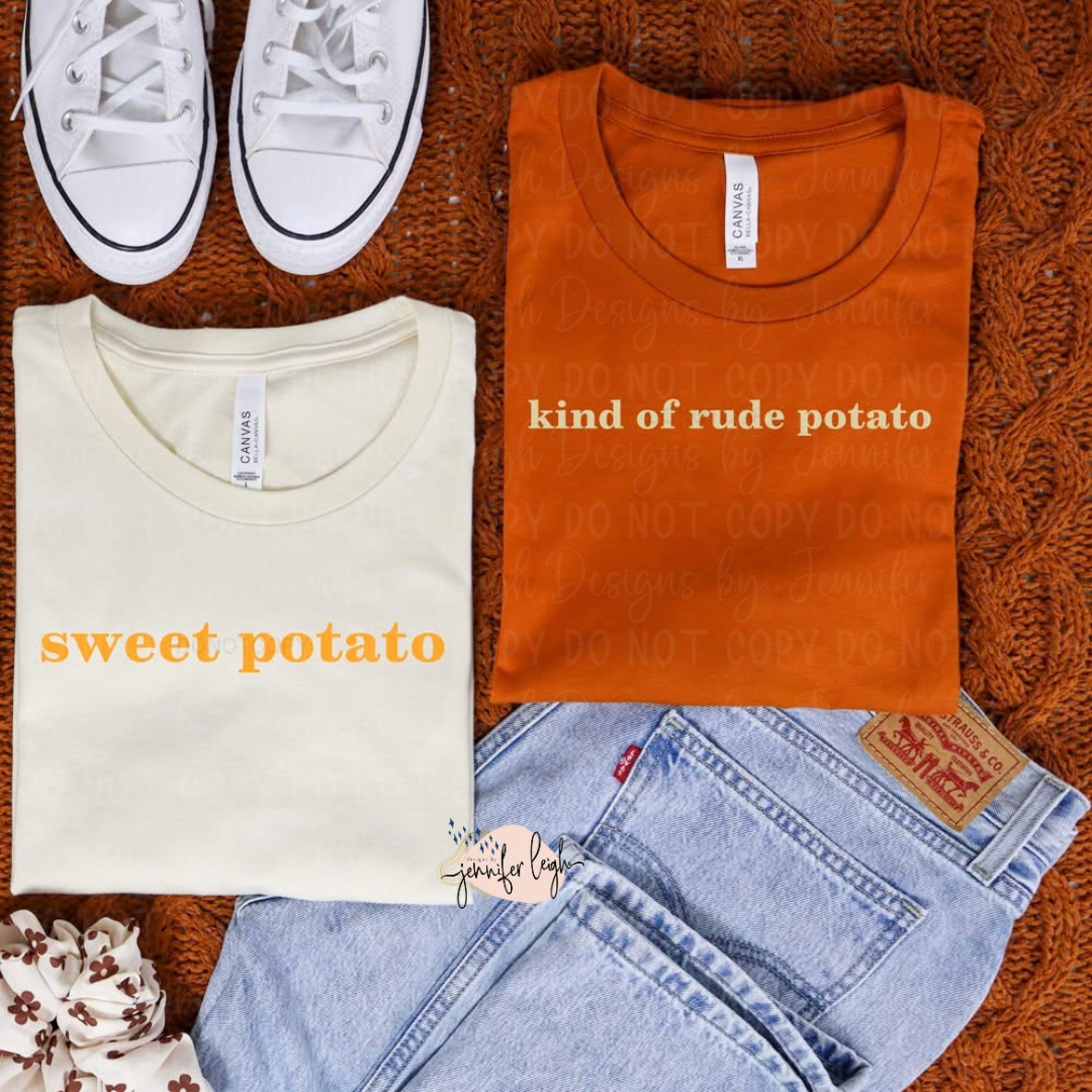 Couples Sweet Potato Set Tees
