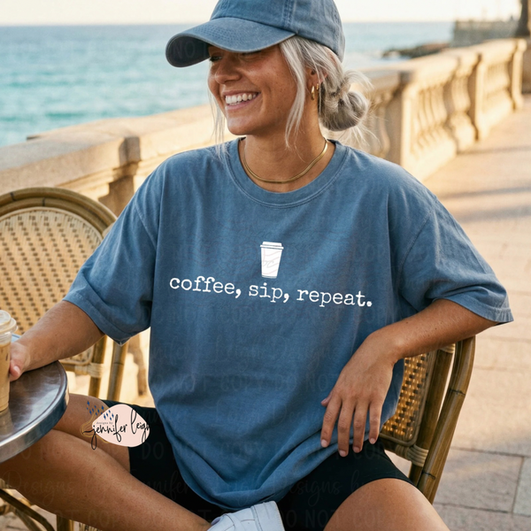 Coffee Sip Repeat Tee