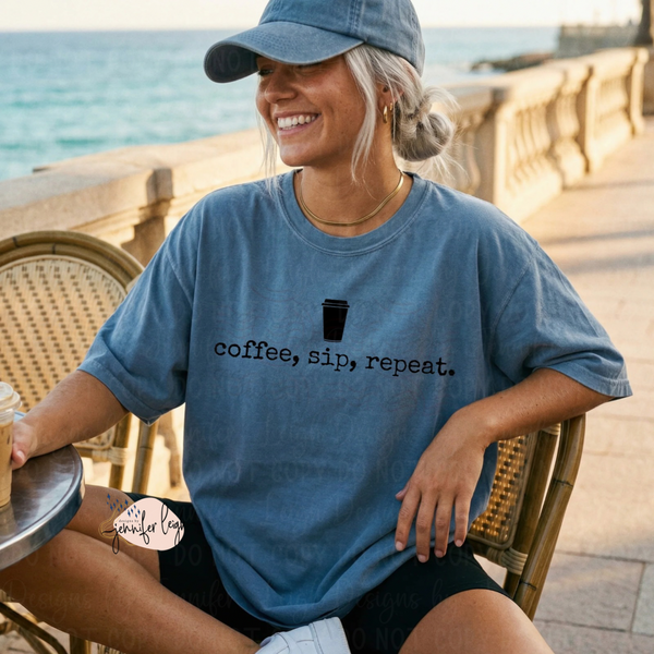 Coffee Sip Repeat Tee