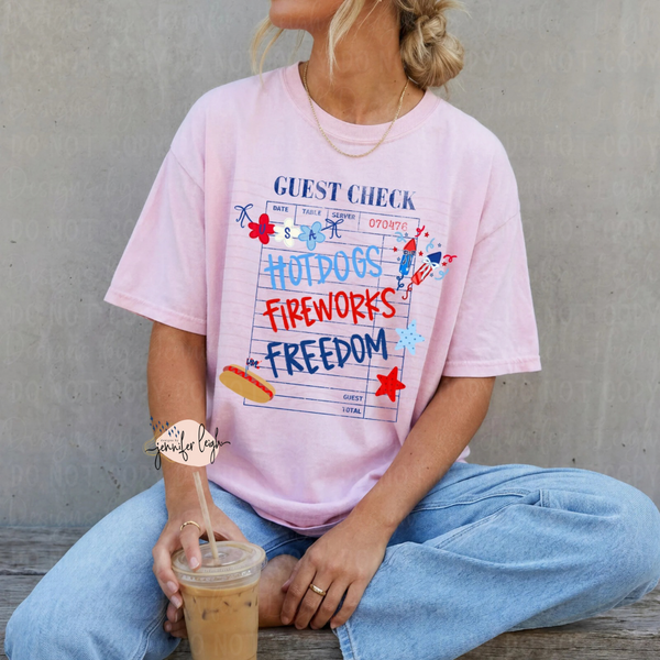 USA Guest Check Tee