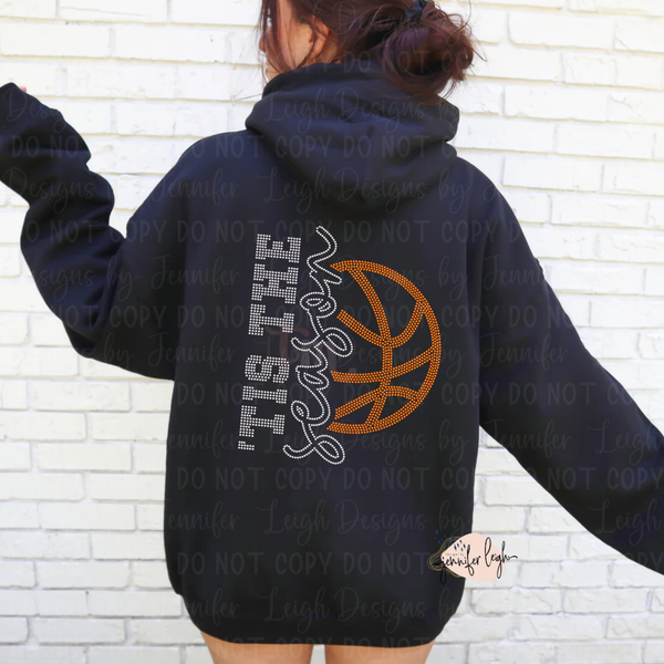 Basketball Spangle Crewneck or Hoodie