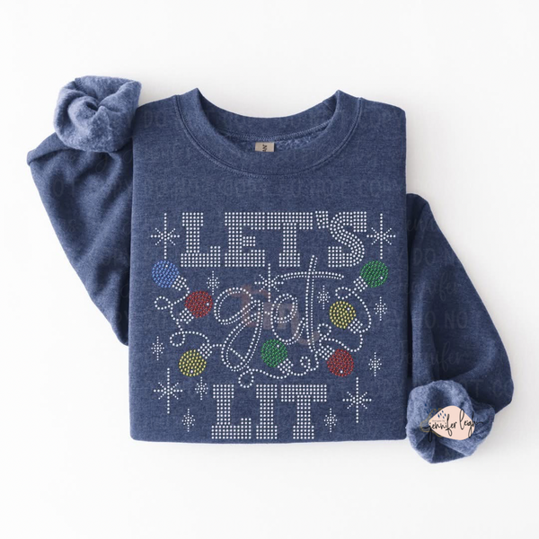 Let’s Get Lit Spangle Crewneck