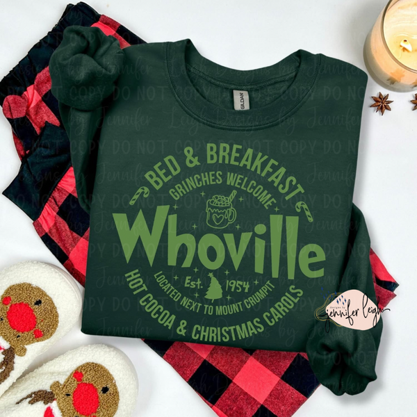 Green Bed & Breakfast Crewneck
