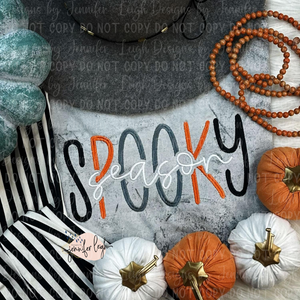 Spooky Season Embroidered Tee