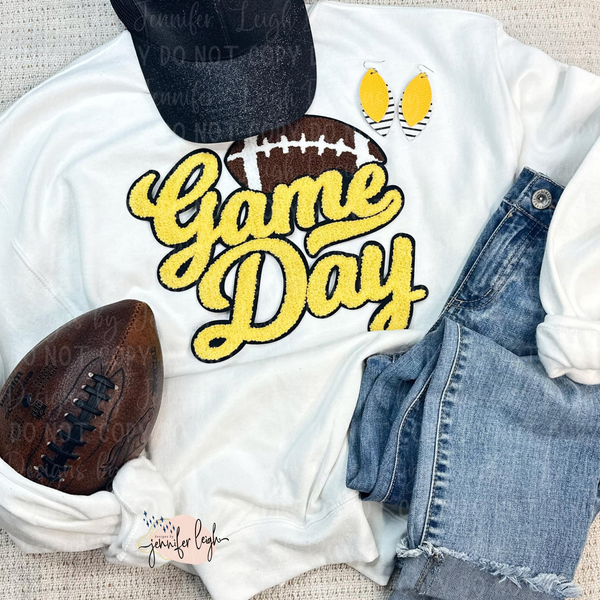 Game Day Football Patch Crewneck